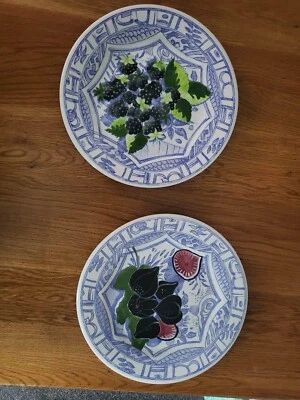 £60 • Buy Gien Bleu Main Plates X 2 New