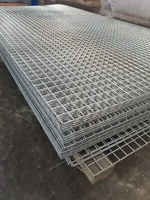 2 Pack - 8' X 4' Galvanised Welded Wire Mesh Panels-2  Holes 10g (3mm)HDGP842210 • £99