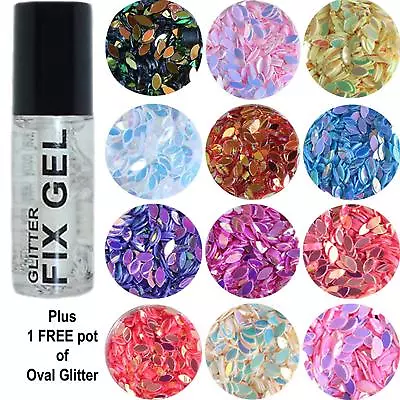 Stargazer - Fix Gel Fixative Body Glue - Plus FREE Pot Of OVAL Horse Eye Glitter • £2.99