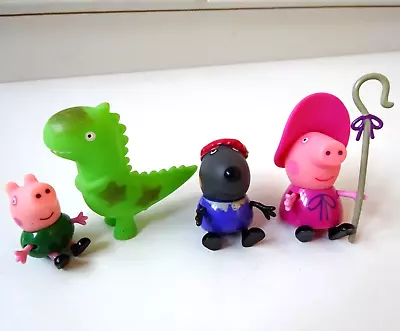 Peppa Pig Fancy Dress Action Toy Figures - George Danny Dog Peppa & Mr Dinosaur • £4