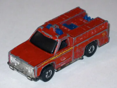 Vintage 1974 HOT WHEELS Emergency Squad FIRE TRUCK Diecast HONG KONG Fire Engine • $9.99