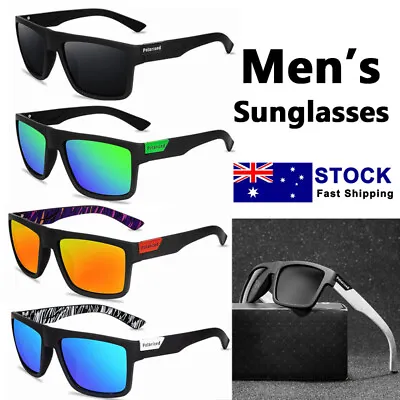 $11.80 • Buy Polarized Mens Sunglasses Polarised  Square Frame Sports Driving Glasses