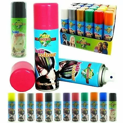 Party Success Temporary Hair Colour Spray Wash Out Spray 125ml Assorted Colours • £5.50