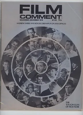 Film Comment Nov-Dec 1974 Max Ophuls Fritz Lang John Calley Setsuko Hara Kluge • £29.79