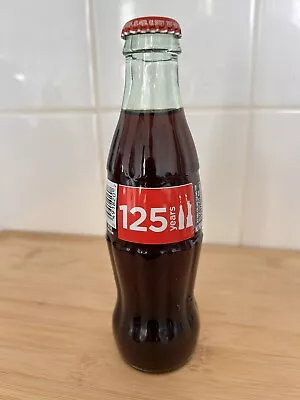 Coca-Cola 125th Anniversary Limited Edition Glass Bottle Never Opened • £12