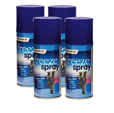£11.99 • Buy 4x Masterplast Freeze Spray Instant Pain Relief For Twist Sprain Muscle Pain