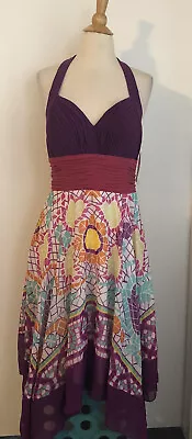 NWT Sangria Purple Geometric Dress Size 10 • $15.59