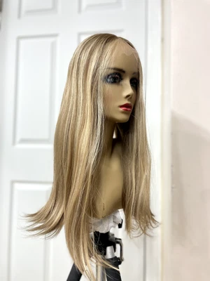 $1500 • Buy NEW Malky Wig Sheitel European Multidirectional 20  Lace Top 8/16/24 Straight