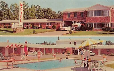 Marshall Texas Bel-Air Motel Swimming Pool Bikini Girls Sexy 1960s Postcard K3 • $12.25