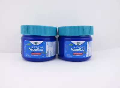 Vicks CHILDREN'S  VapoRub Ointment 1.76 Oz Ea 2 Pk - FREE SHIPPING • $12.15