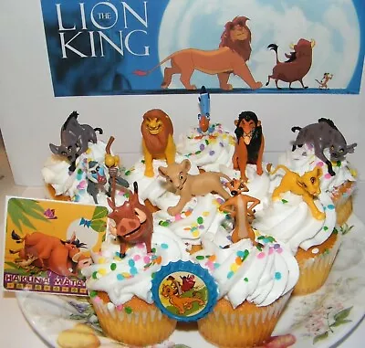 Disney The Lion King Movie Deluxe Cake Toppers Cupcake Decorations Set Of 10 + 2 • $15.95