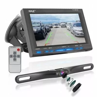 Pyle PLCM7500 7  LCD Backup Rearview Camera Parking/Reverse Night Vision • $64.78