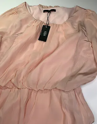 $565 NWT Tibi Pink 100 Percent Silk Double Layer Pink Dress Size 6 Cocktail NEW • $57.47