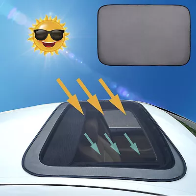 Car Sunroof Sun Shade Magnetic Moonroof Mesh Car Roof Cover Camping Bugs Screen • £8.41