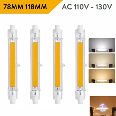 1-5X LED R7s 78mm 118mm Glass Tube Light Bulb COB Replace Halogen Lamp 110V 130V • $9.58