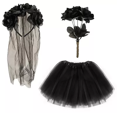 £14.97 • Buy Halloween Corpse Bride Costume Fancy Dress Ladies Womens Horror Zombie Graveyard