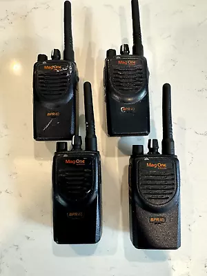 Lot Of 4 Motorola Mag One BPR40 Radios WITH Chargers • $249.99