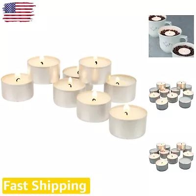 Smokeless Clean Burn Tea Lights - 100 Count Unscented Candles For All Occasions • $35.99