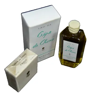 F. Millot CREPE DE CHINE 1 Oz. Perfume Splash & 1/20 Oz Mini Unused RARE Vintage • $124.98