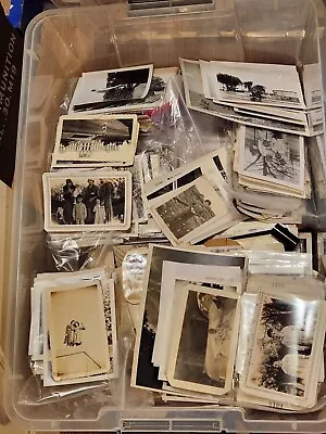 Huge Lot 500 RANDOM PULL VINTAGE BLACK & WHITE Found Photos Snapshots GRAB BAG • $99.99