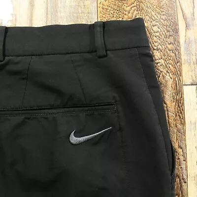 Nike Golf Standard Dri Fit Chino Pants Mens Size 32 X 28.5 Black Golf Stretch • $24.79