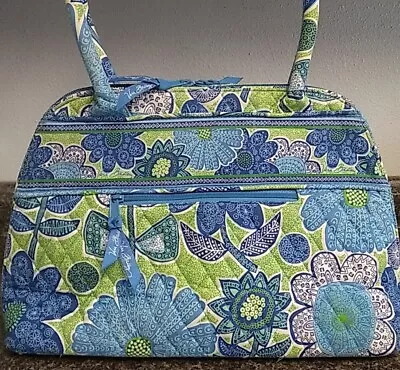 Retired Vera Bradley-Large Double Handle Shoulder Bag Tote-Doodle Daisy-16x10x5 • $36.79