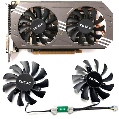 1 Set Replacement Cooling Fans For ZOTAC GeForce GTX 970 4GB Graphics Card Part • $45.91