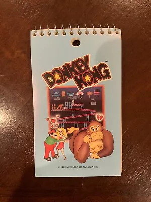 Vintage 1982 Donkey Kong 3 X 5 Spiral Note Pad • $4.99