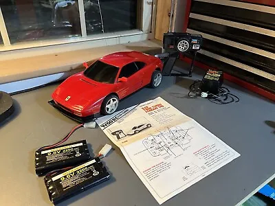 Tyco Twin Turbo Ferrari 348 9.6 Volt / Vintage Rc Car / Tyco 9.6 Volt / Tyco Rc • $215