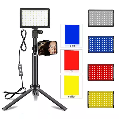 LED Photography Video Light Panel Lighting Photo Studio Lamp Kit For Shoot Live  • £40.20