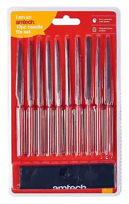 £7.49 • Buy 10Pc Needle File Set High Carbon For Metalwork Soft Grip Jewellers Micro Small