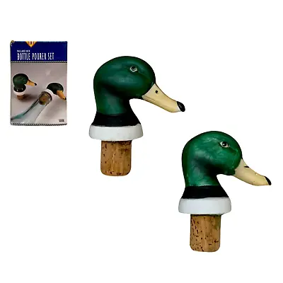 Regal Mallard Duck Bottle Pourer Set By Swank Barware Vintage - (1992) • $19.45