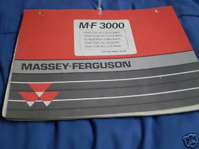 Massey Ferguson 3000 Tractor Parts Catalog Manual • $5