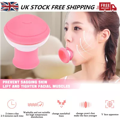 2Pcs Face Lift Slimming Tool V Shape Exerciser Facial Mouth Jaw Line Trainer UK • £6.96