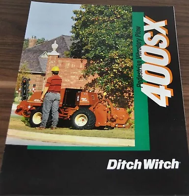 Ditch Witch 400SX Vibratory Plow Brochure Prospekt • $9.99