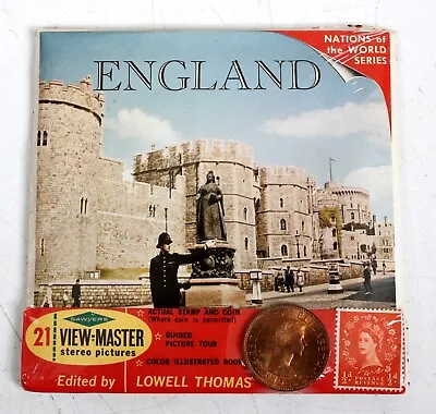 Vtg Sawyers 3-D View-Master ENGLAND 3-Reel Set W Coin & Stamp - NEW SEALED!!!! • $9.99