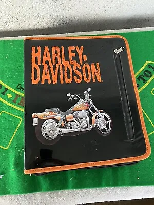 Vintage Harley Davidson  3 Ring Binder Portfolio Trapper Keeper School Books • $20