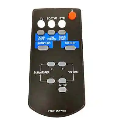 FSR60 For Yamaha Sound Bar Remote ATS-1010 YAS-101 YAS101BL WY57800 AS101BL • $7.23