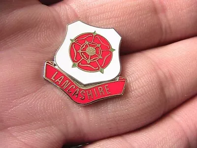 £3.95 • Buy Lancashire Red Rose Pin Badge Northern England North West Uk Great Britain
