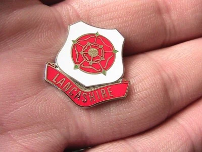 Lancashire Red Rose Pin Badge Northern England North West Uk Great Britain • £3.95