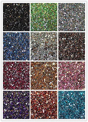 Crystal Flat Back Acrylic Rhinestones Gems 15 Colors 2mm 3mm 4mm 5mm 6mm • $3.20