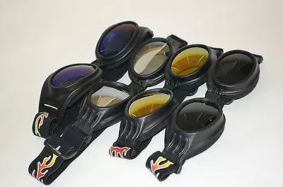 MOTOCROSS MX ATV GOOGLES ADULT FLEXIBLE Flame Graphic  • $12.99