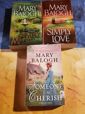 Mary Balogh - Lot Of 3 Paperback Books - Simply & Someone To Cherish • $3.98