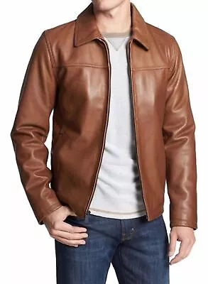 New Leather Jacket For Mens Real Soft Lambskin Classic Leather Man Coat #807 • $134