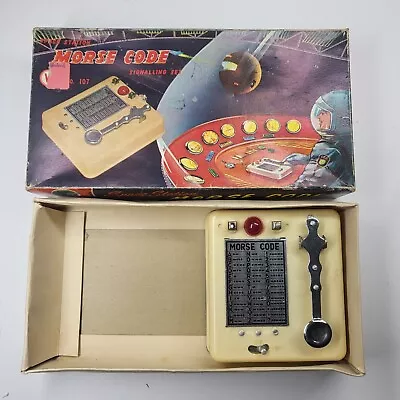 Space Station Morse Code Signalling Set Vintage Toy Telegraph W/Box • $34.99