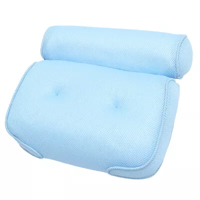 3D Mesh Spa Bath Pillow Neck Relax Home Tub Massage Cushion With 2 Suction Cups • $12.63