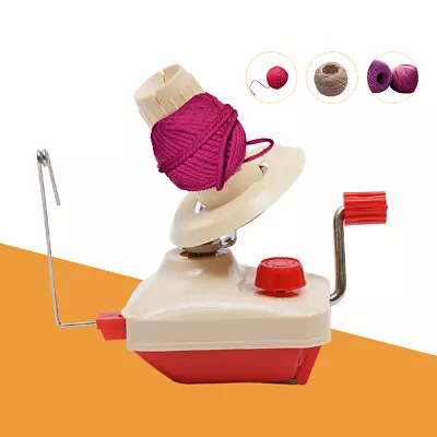 Hand Operated Knitting Roll String Yarn Fiber Wool Thread Ball Winder Holder UK • £13