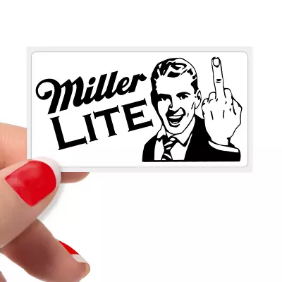 Boycott Miller Lite Beer Protest Stickers  Dont Support Woke Funny Retro Finger • $3.49