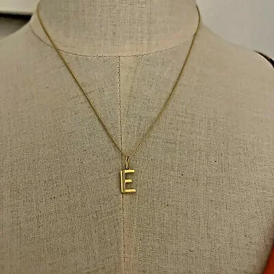 NWT Rachel Jackson London  Art Deco Monogram Necklace- Letter E - MSRP $88 • $32