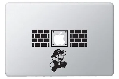 Apple Macbook Vinyl Decal Sticker Mario Jumping • $12.75